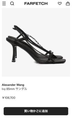 値下げ❗️Alexander Wang Ivy 85mm サンダル - メルカリ