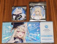 ホロライブ ウィンターストリート 缶バッジ フワワ アクリル カード 東京 特典 フワモコ ホロライブ ウィンターストリート 缶バッジ チェキ風