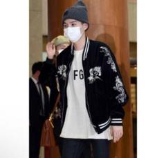 BTS SUGA ユンギ 着用 ベロア スカジャン 新品タグ付き Free