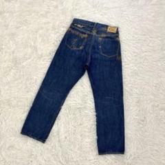 【美品】45R・フォーティファイブ・はたらきものデニムパンツ・ギザギザステッチ