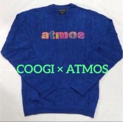 【正規品】希少 即完売 COOGI atmos マルチカラー ニット 刺繍 総柄 COOGI X ATMOS PO CN YAMS MULTI（クージ X アトモス PO CN