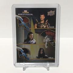 upper deck marvel ソー ロキ ヘラ 3兄弟 衣装カード