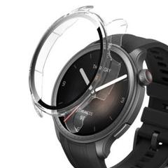 Amazfit Balance ケースカバーガラスフィルムPCフレーム 一体型