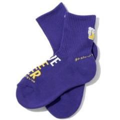 go slow caravanソックス 25-28cm ビールVIOLET 新品