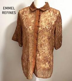 EMMEL REFINES シアーオパール ショートスリーブ シャツ
