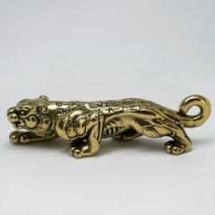 虎　置物③　秦陽陵虎符　古代中国の兵権の象徴！　始皇帝の権力をあなたに！　真鍮