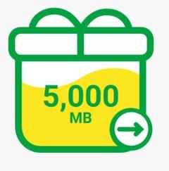 mineo マイネオ パケットギフト パケット 5GB(5000MB)