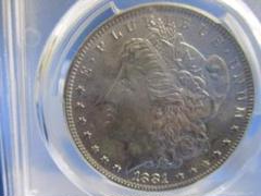 アメリカ　1881年 １ドル銀貨 アメリカ 1881年（S）1ドル銀貨 モルガンダラー PCGS MS67 裏面