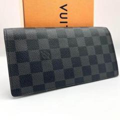 【超極美品】ルイヴィトン ダミエ グラフィット ポルトフォイユ ブラザ 長財布