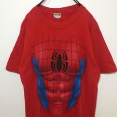 SPIDER-MAN スパイダーマン なりきり 半袖 Tシャツ プリント 古着