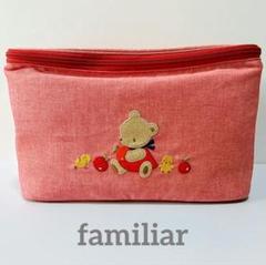 新品 ファミリア familiar ノベルティ 収納ボックス 収納ケース 赤 12/1~ノベルティ☆