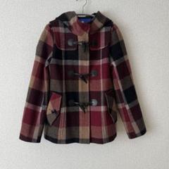 【美品】バーバリーブルーレーベル ウールコート ダブル ノバチェック ミドル丈 lnmz07b.jpg