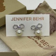 jennifer behr ジェニファーベア ピアス スワロフスキー リボン