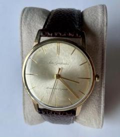 稼働品　SEIKO Goldfeather 手巻き時計 ゴールド/ブラウン
