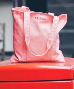 LLBean ボンジョーレコード限定 レコードトートバッグ ペールピンク LLBean ボンジョーレコード限定 レコードトートバッグ