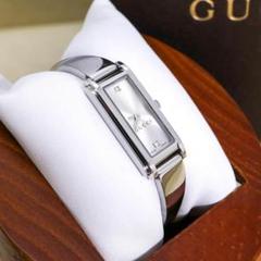稼働 GUCCI 腕時計 109 バングル 2Pダイヤ レディース 外箱1817