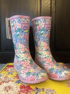 【お気にいる】 新品【Joules】ジュールズ/長靴/レインブーツ/花柄/フラワー 靴