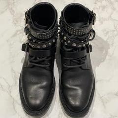 【未使用級】SAINT LAURENT PARIS kiki スタッズ ブーツ 未使用級】SAINT LAURENT PARIS kiki スタッズ ブーツ