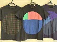【ハンドメイド、一点ものTシャツ3枚セット！】異素材切り替えTシャツ
