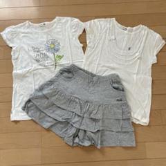ニットプランナーKP 半袖Tシャツ＆BEBE キュロットスカート　150