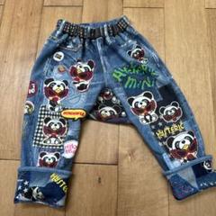 HYSTERIC MINI パンダデザイン デニムパンツ HYSTERIC MINI パンダデザイン デニムパンツ
