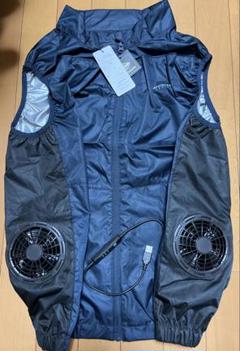 新品未開封★ダンロップ⭐︎ファン付きベスト★空調ベスト⭐︎L★紺⭐︎ジャパネット ダンロップ 衣類 【美品】ファン付きベスト L ネイビー KF2SVJ