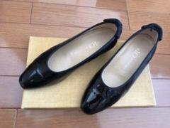 パンプス 黒 エナメル レディース 靴
