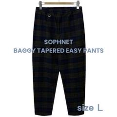 SOPHNET 22AW チェック バギー テーパード イージー パンツ M