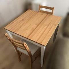 IKEA LERHAMN ダイニングテーブル　チェアセット IKEA LERHAMN テーブル＆チェアセット - メルカリ