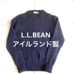 古着–70～80s イングランド製 L.L.Bean Vネックウールニット