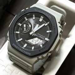 G-SHOCK GA-B2100 ベルベゼカスタム[美中古] 八角形ベゼルのフルメタルG-SHOCK「GM-B2100」にイエロー