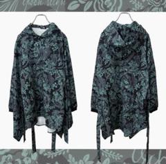 超美品】【完売品】NieR 2way 着物風袖ブロッキングシャツ【赤和傘】