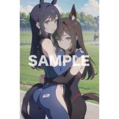 【高画質】AI美女 美少女 水着 アニメ A4ポスター