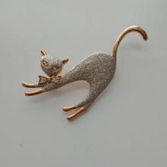 フランス購入　作家もの　木彫り　レトロ　蚤の市　ブローチ　一点もの　ハンドメイド フランス購入作家もの木彫りレトロ蚤の市ブローチ一点もの