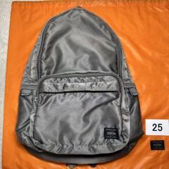 25 美品　ポーター　タンカー　らリュック　バックパック　グレー　シルバー