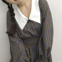 FURFUR ファーファー2way ビッグカラーチェックワンピース