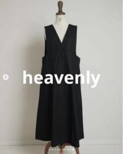 美品★heavenly コットンダンプ ジャンパースカート ブラック　ヘブンリーのサムネイル