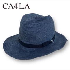 CA4LA カシラ ストロー ハット 帽子 リボン ユニセックス 麦わら帽子