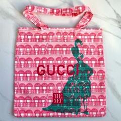 グッチ　NY美術館限定　トートバッグ　エコバッグ　ノベルティ　ピンク 新品 メトロポリタン美術館NY GUCCI THE MET限定トートバッグ