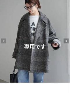 【新品未使用】Spick and Span Wスライバーチェックハーフコート38 Spick & Span（スピックアンドスパン）の「Wスライバーチェック