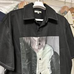 グラフィック・両面プリント・ボーリングシャツ・デザインシャツ・半袖・M