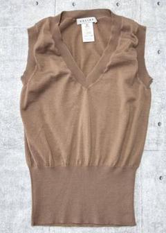 美品 CELINE イタリア製 カシミヤ ニットベスト シルク混 上質素材 美品 CELINE イタリア製 カシミヤ ニットベスト シルク混 上質素材
