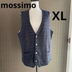 【美品】mossimo モッシモ ストライプ柄 ニット ベスト ジレ XL