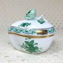 【美品】ヘレンド／アポニーグリーン ボンボン 小物入れ Amazon.co.jp: ！！！ HEREND ヘレンド アポニーグリーン
