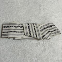 角帯 白と黒のストライプデザイン　NO.66