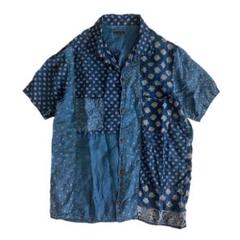 KAPITAL キャピタル フレンチクロス リネン パッチワーク アロハ シャツ