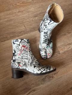 maison margiela スクエアトゥ 22 レザーブーツ 42 足袋