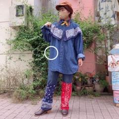 未使用タグ付　パナマボーイ　リメイクパンツ　古着リメイク m68944847262_1.jpg?1715073020