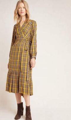 Anthropologieガーリーロングワンピース Anthropologieガーリーロングワンピース