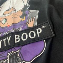 Betty Boop ベティブープ　Tシャツ　LLサイズ　ブラック　黒　ワッペン